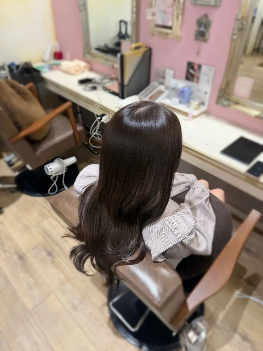 カラー ブラウンカラー ナチュラルブラウン Plaatje🫧 碧のヘアスタイル
