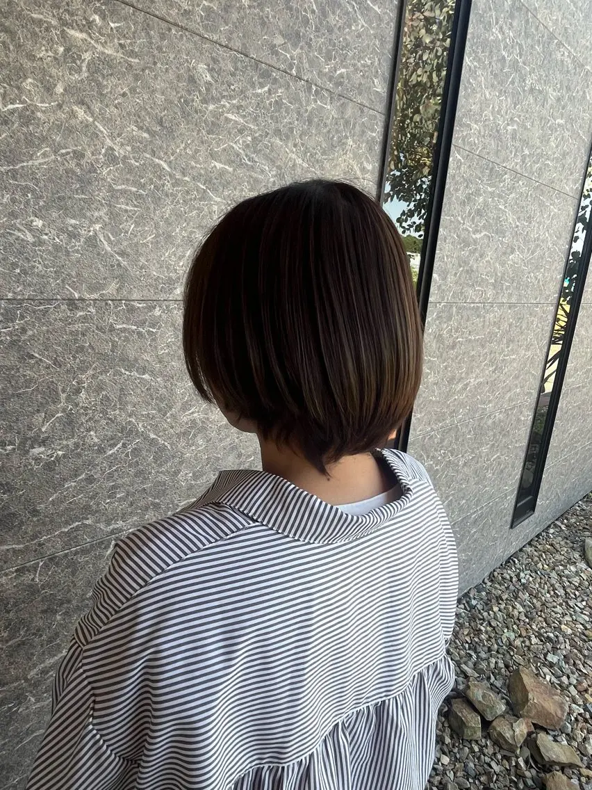 ショート カラー りな/ツヤカラー/ 豊橋美容院のヘアスタイル