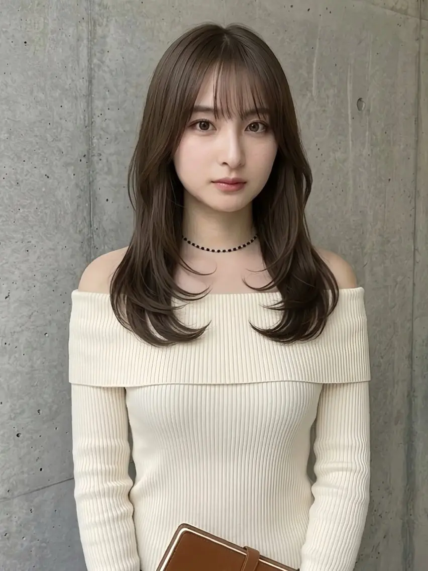 セミロング 宝塚南口徒歩2分 ルイスのヘアスタイル