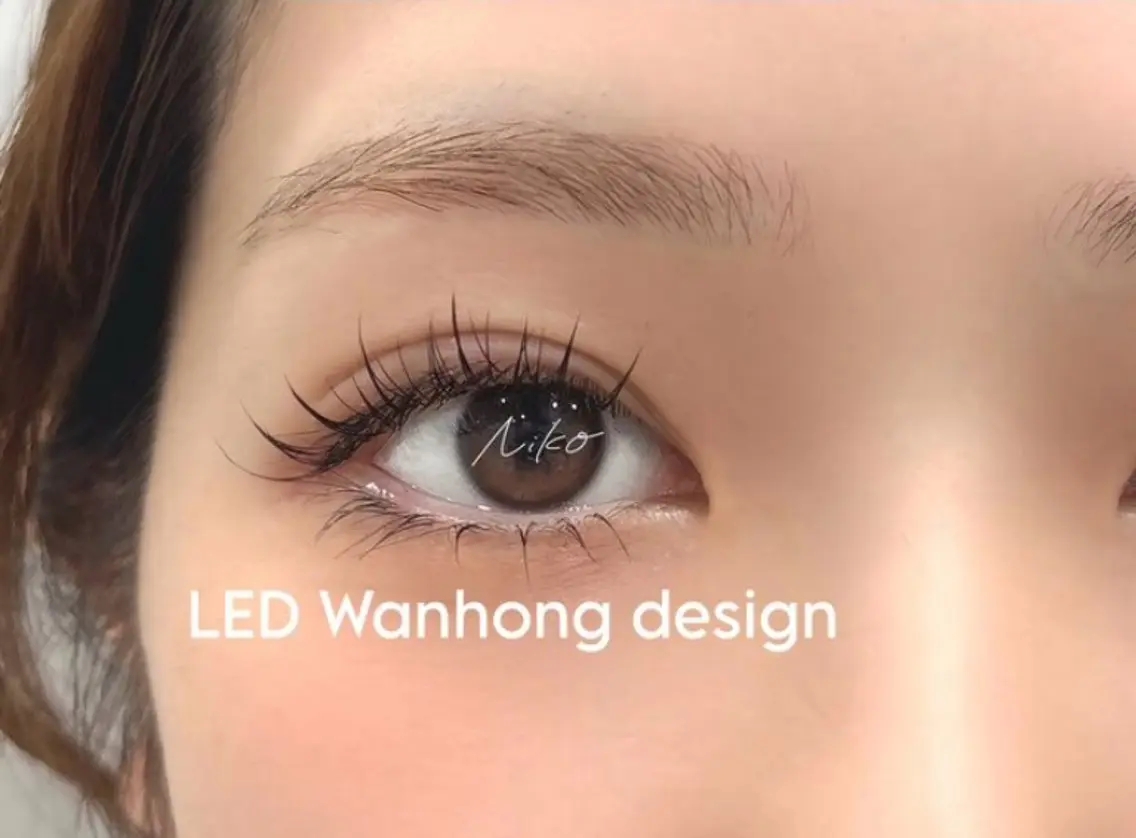 【LEDフラットラッシュ×ワンホンデザイン120本】条件クリアで5900円✨の写真