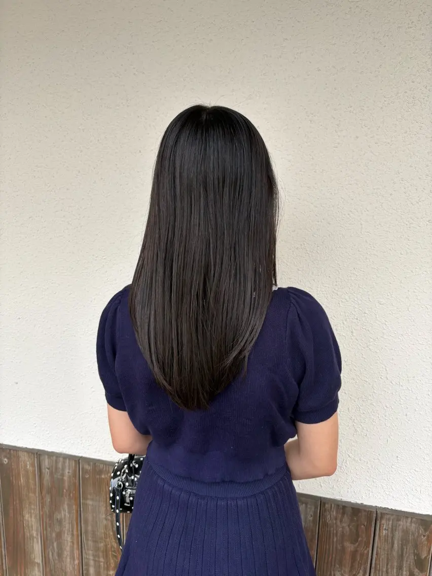 ロング カット 岡山 日菜多のヘアスタイル