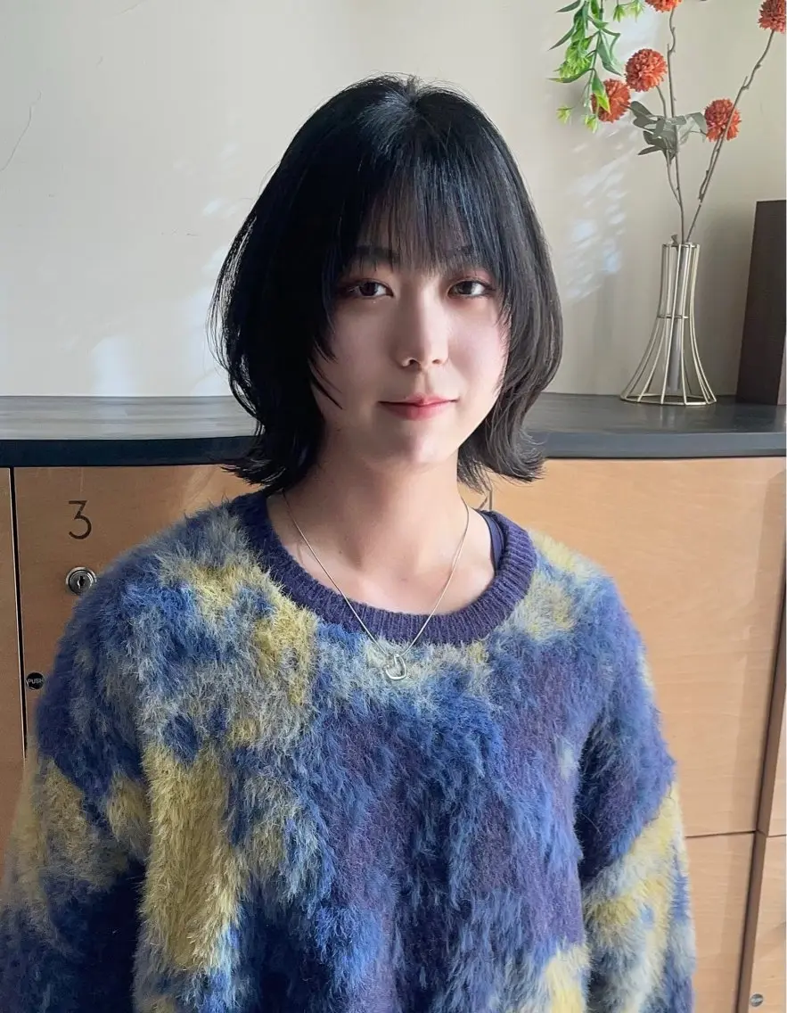 ショート ボブ ウルフカット ウルフボブ モテるブラウンカラー の達人Tomoyaのヘアスタイル