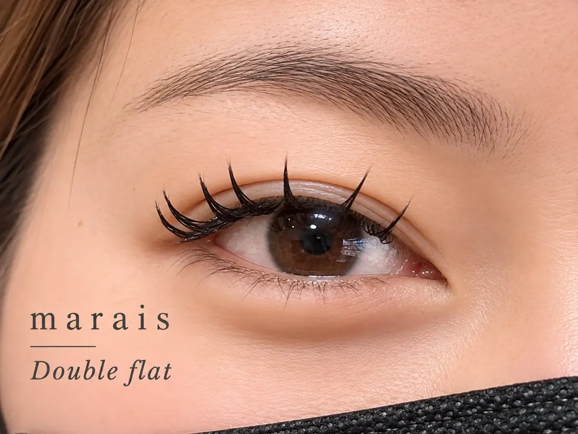 マツエク・マツパ フラットラッシュ marais eyelashのマツエク・マツパデザイン