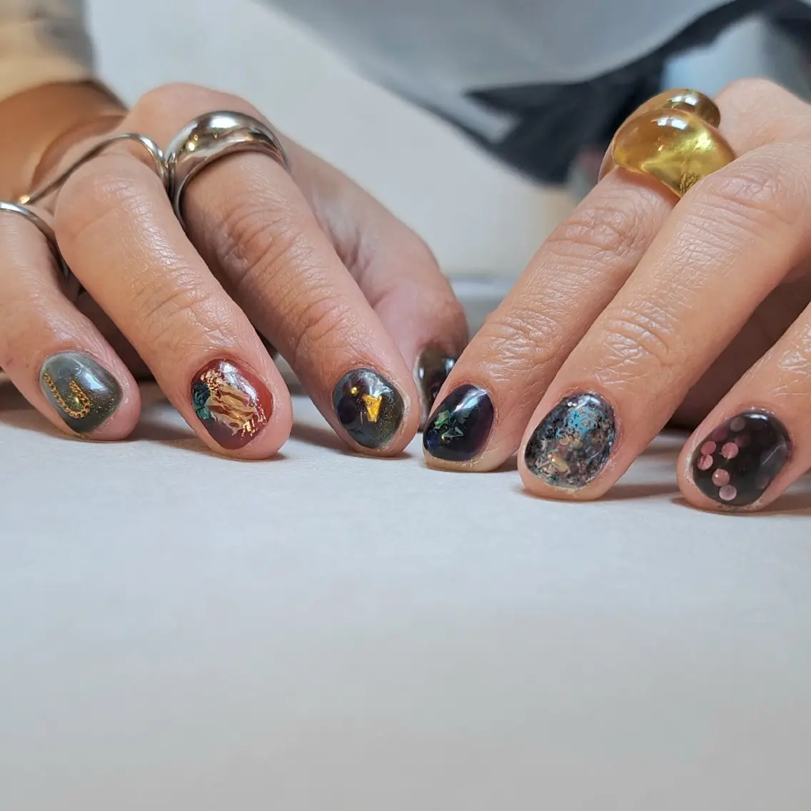 ネイル アートネイル ジェルネイル 持ち込み ニュアンスネイル Nail mood デザイン持ち込みokのネイルデザイン