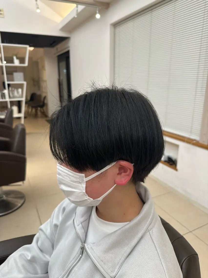 カラー 黒髪 ブルーカラー ブルーブラック 透明感カラー 【艶カラー/スパ】 M o k aのヘアスタイル