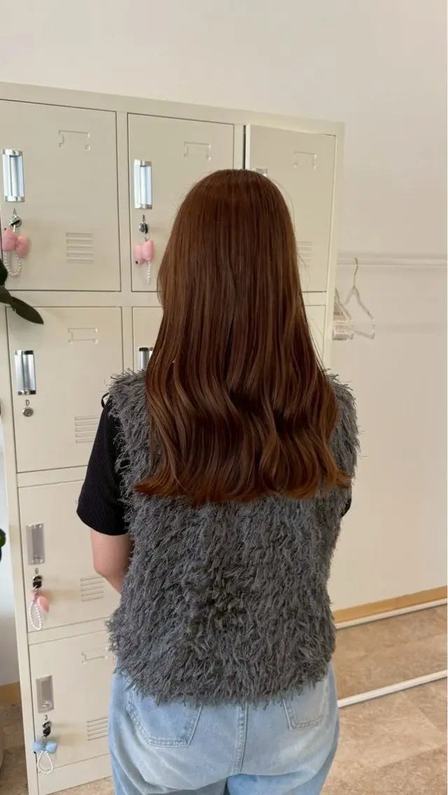 ロング カラー カット ヘアカラー トリートメント ゆんな/清潔感ｶｯﾄ 透明感ｶﾗｰ🥯のヘアスタイル