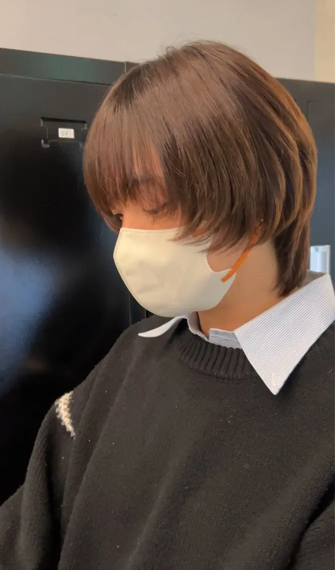 【メンズ限定‼️】透明感ツヤカラー+カット✂️の写真