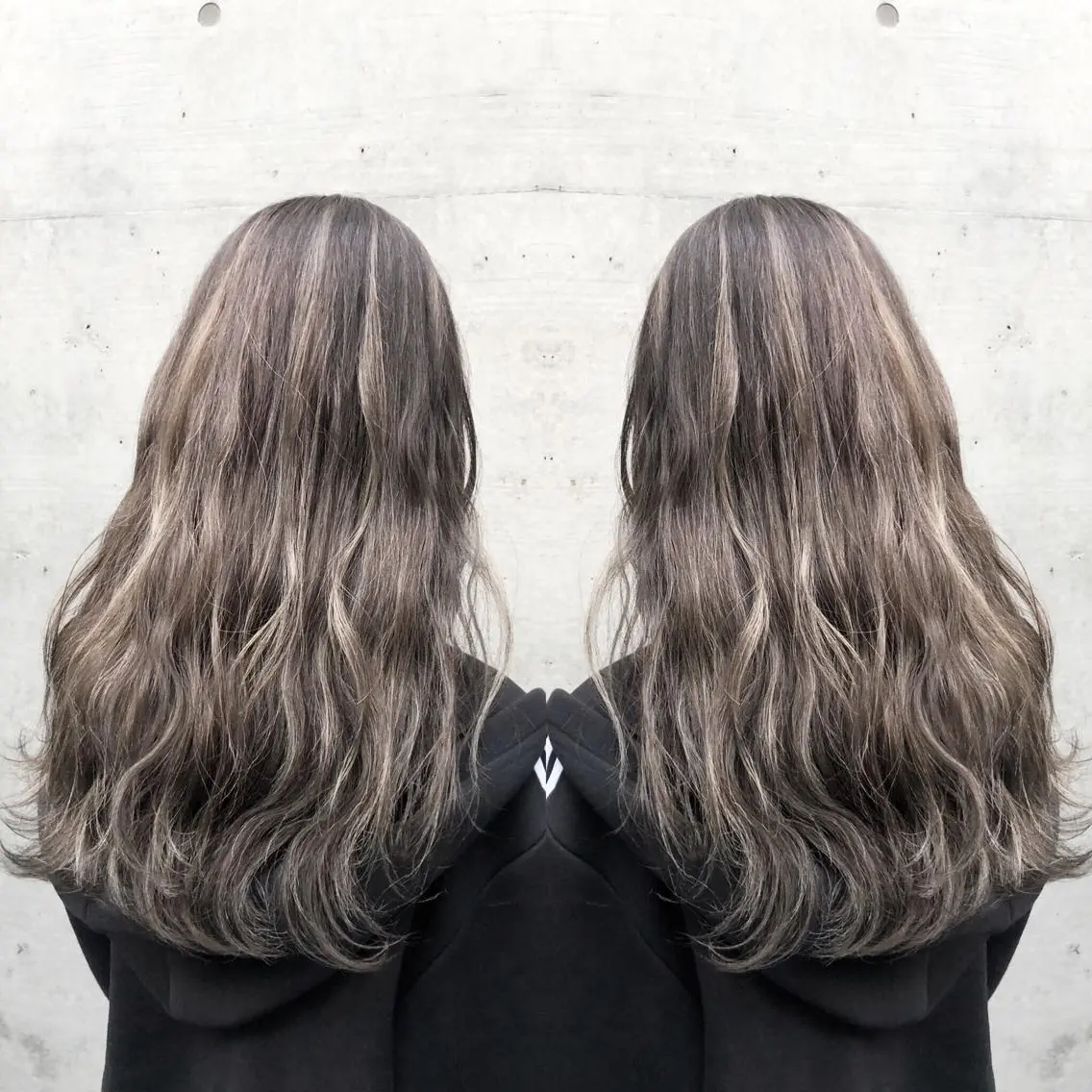 ロング カラー ヘアアレンジ グレージュ ハイライトカラー ハイライト ミニモお気に入り数 No.1宍戸雄弥のヘアスタイル