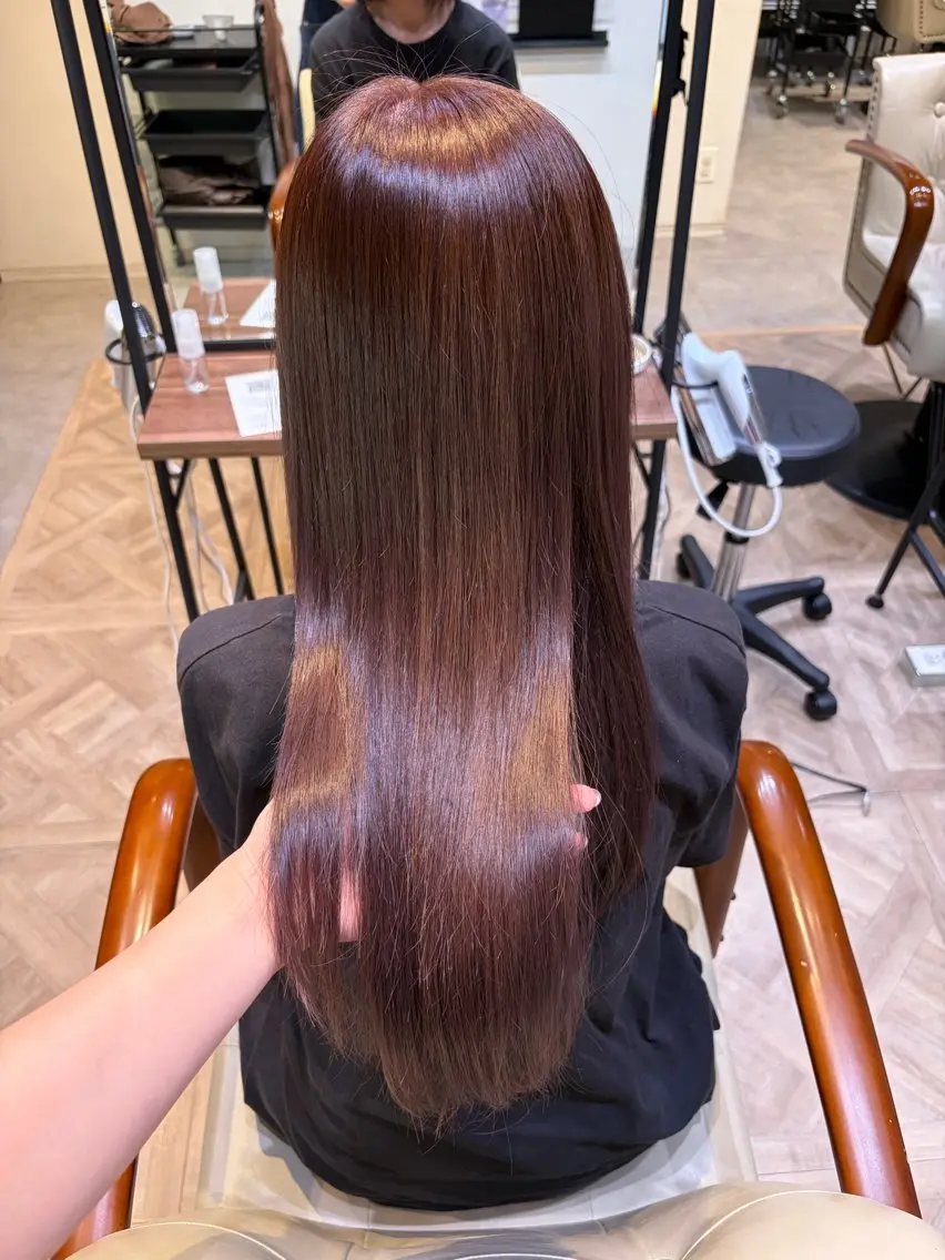 ロング 藤原汐彩🐥縮毛矯正 モデル募集中❗️のヘアスタイル