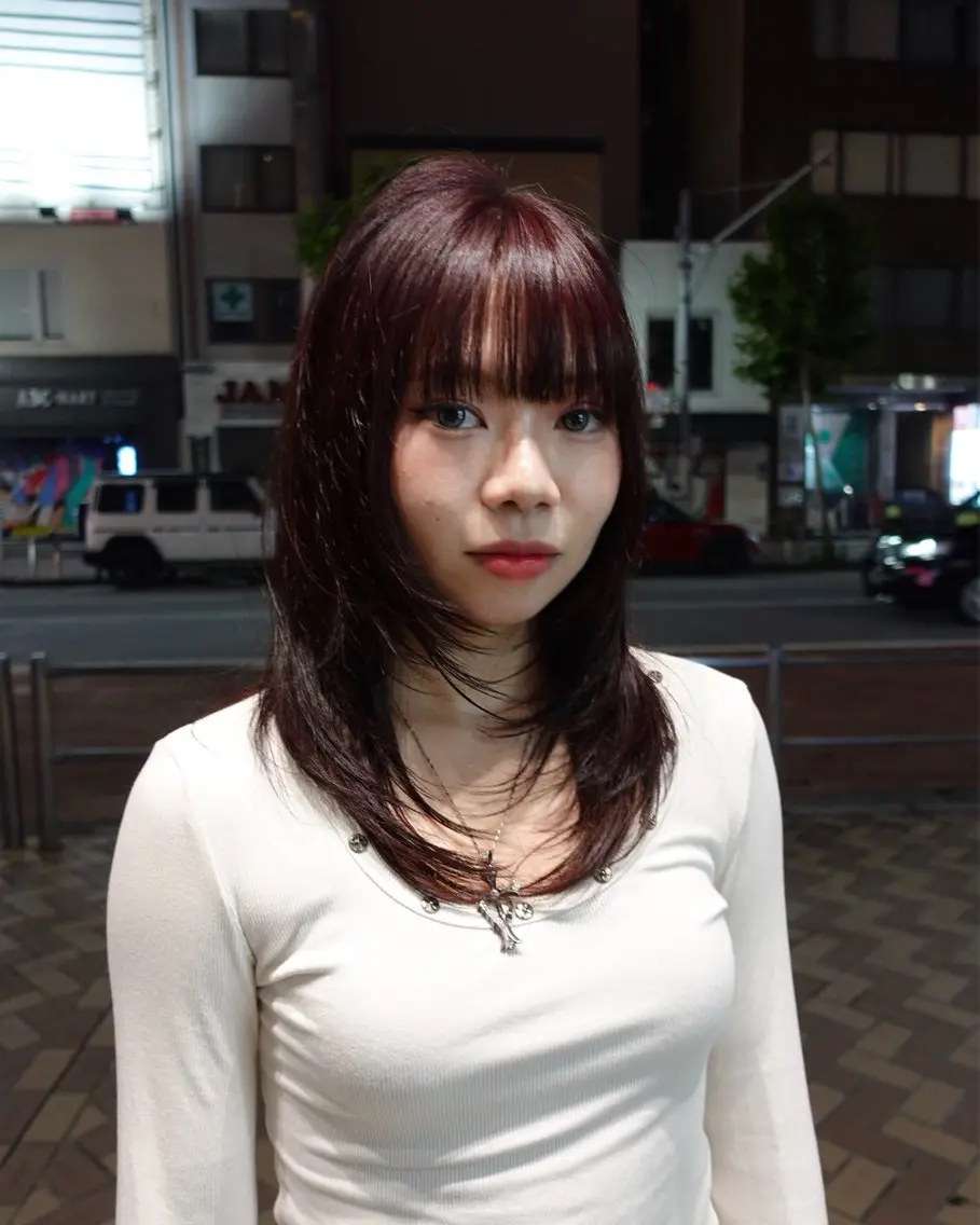ミディアム Kaede🍁 FILMS 渋谷のヘアスタイル