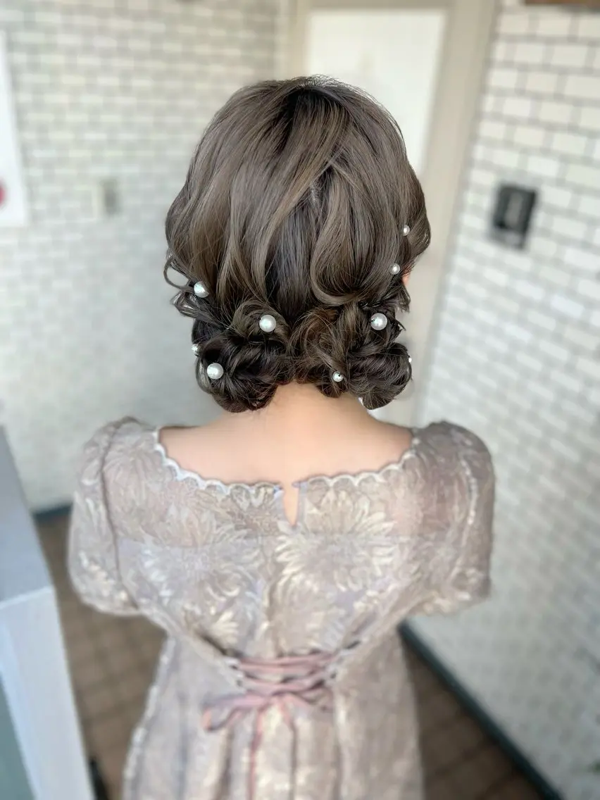 ヘアアレンジ ヘアセット 大人可愛いヘアメイク 💋🧚♀️しずかのヘアスタイル