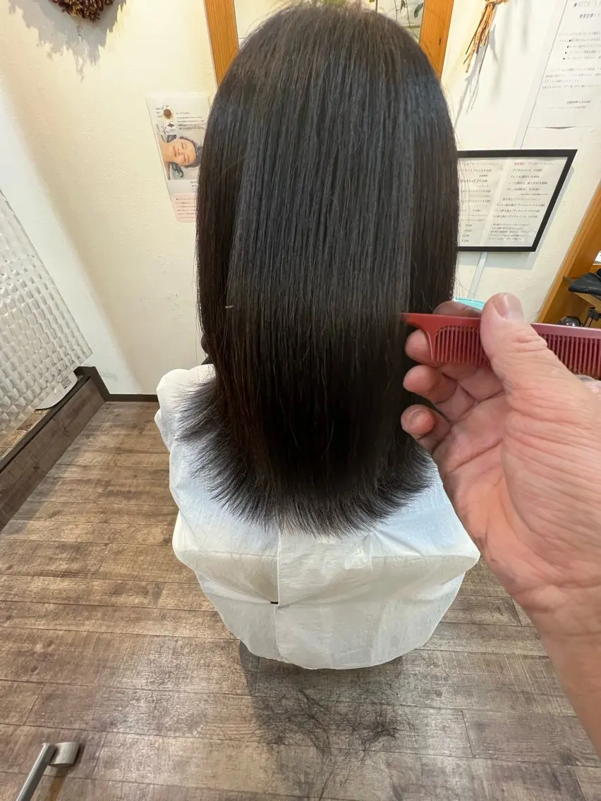 セミロング パーマ hama yukiのヘアスタイル