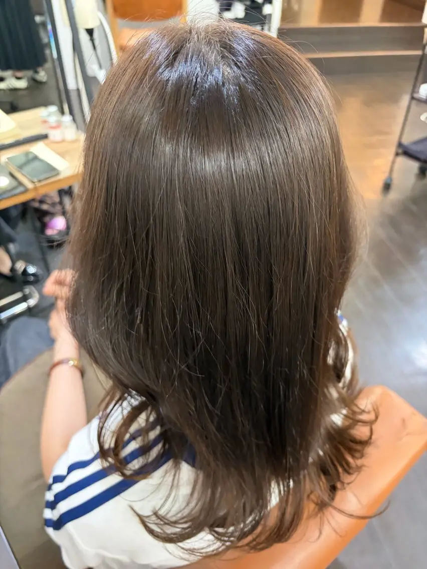 セミロング カラー グレージュ ヘアカラー トリートメント you🪼 名駅カラーモデル🎨のヘアスタイル