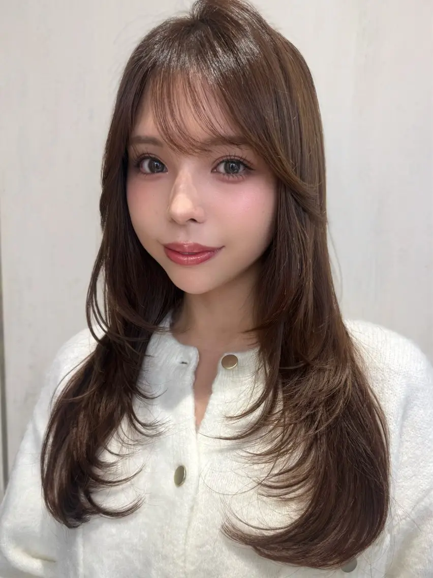 【再来】🤍似合わせカット+地毛風ストレート+ケアトリートメント🤍20000の写真