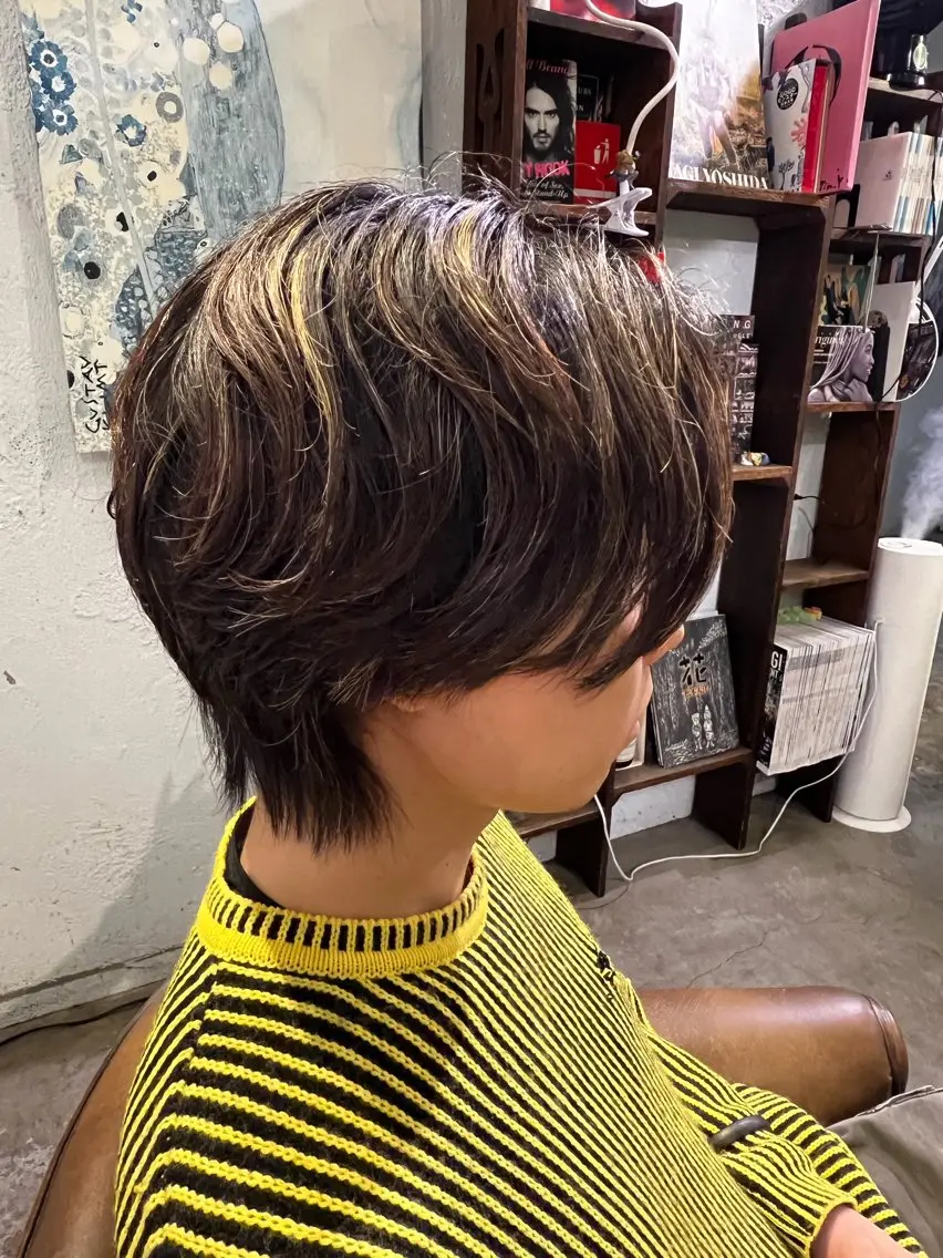 【メンズハイライト💪】大人ハイライト✖️カット💇の写真