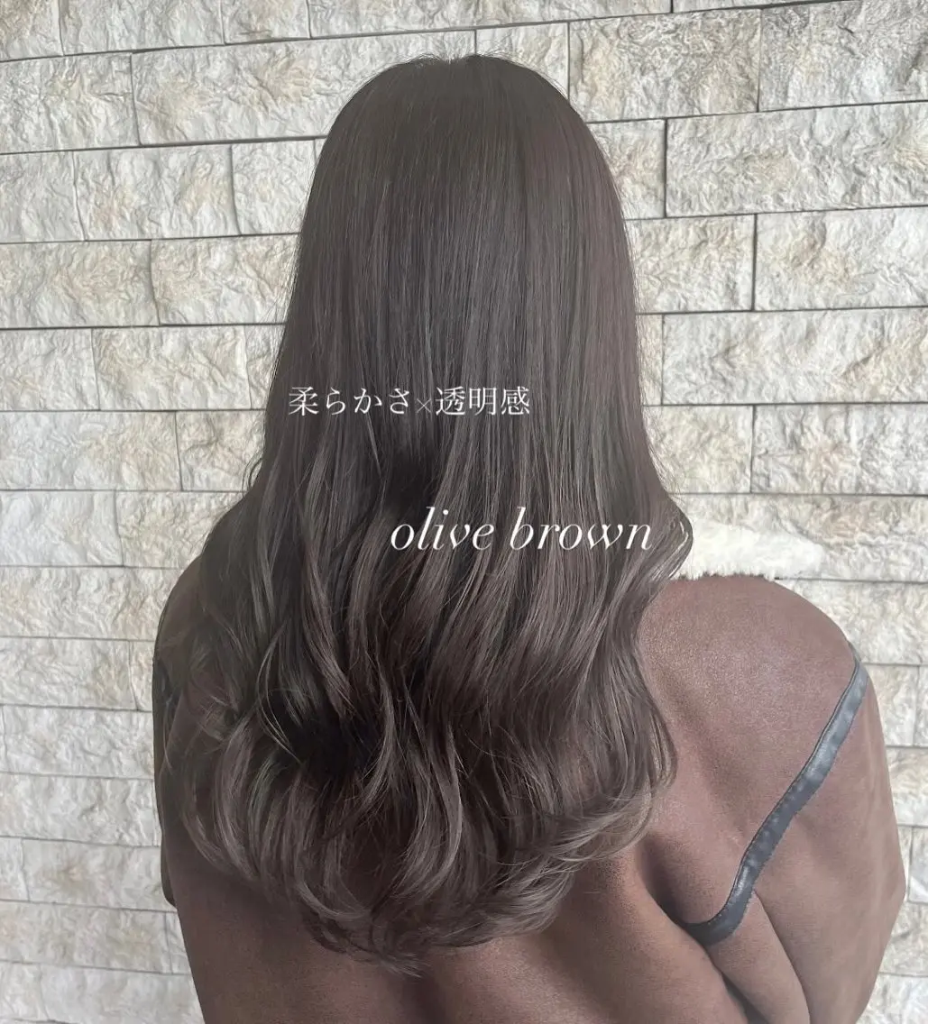 ロング カラー カット ヘアカラー トリートメント 透明感カラー/ 艶感カラー/RAMUのヘアスタイル