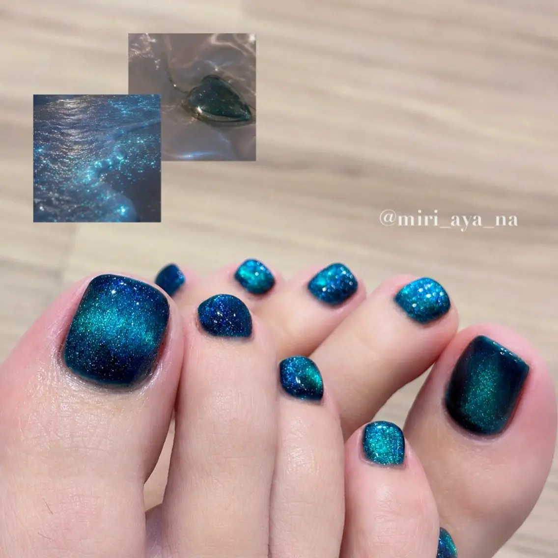 ネイル フットネイル 新宿代々木/キレイめ ちゅるん/miriのネイルデザイン