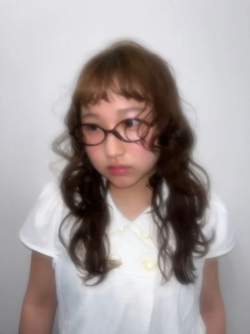 ロング カラー 透明感カラー オリーブカラー ヘアカラー Daisy／大名 ・天神／はやしれいのヘアスタイル