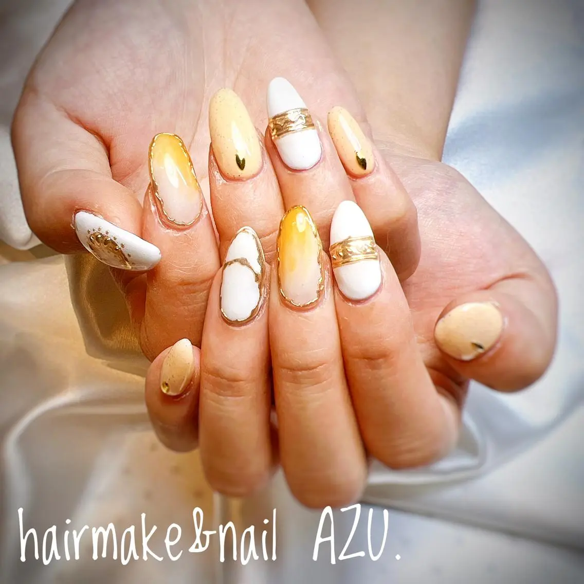ネイル ジェルネイル ヘアメイク&ネイル ♥️Azuのネイルデザイン