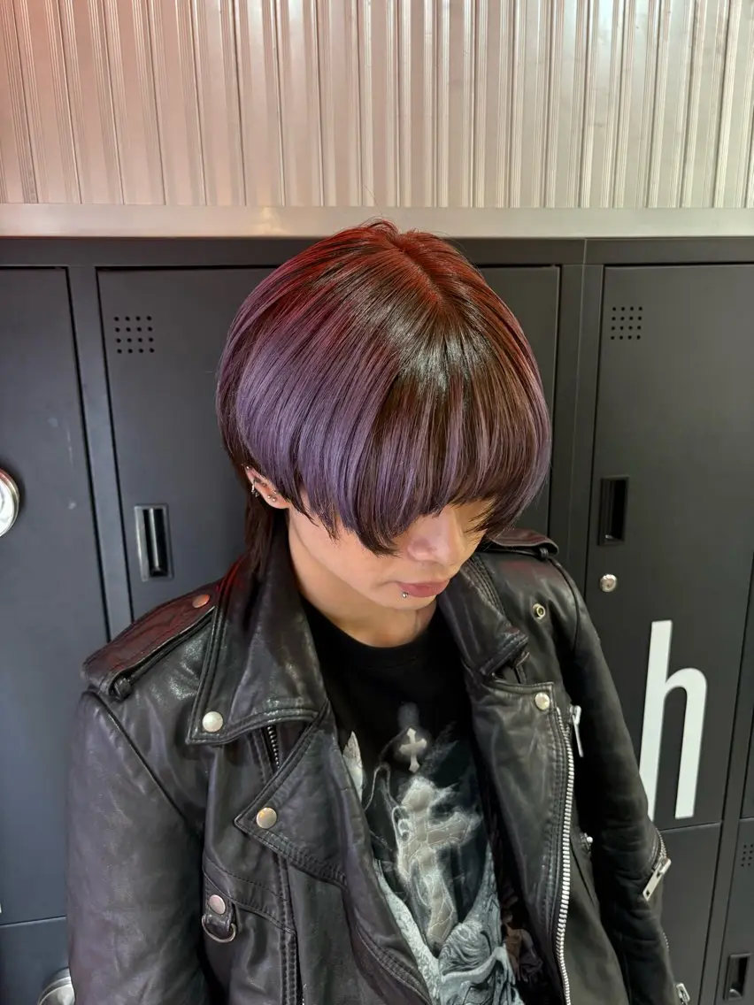 ミディアム カラー パーマ メンズ カット ヘアセット 🔥最強メンズ特化/ パーマの達人🔥風見のヘアスタイル