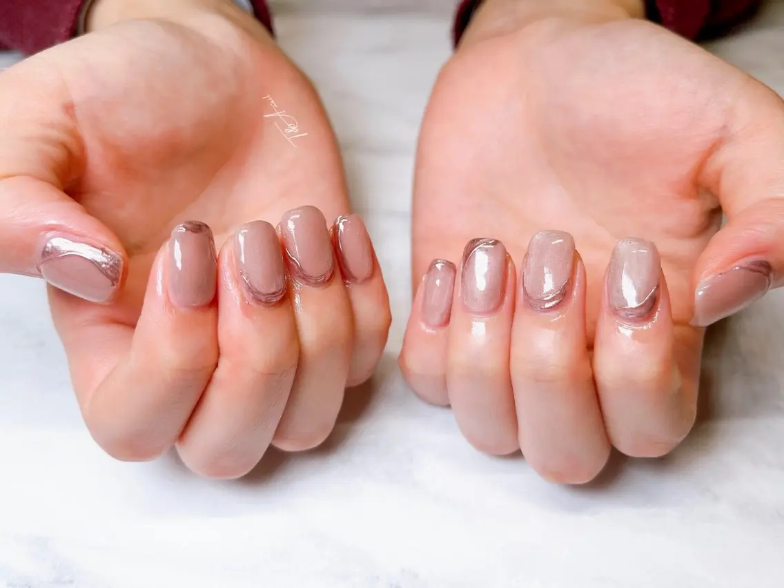 ネイル ジェルネイル マグネットネイル ニュアンスネイル オフィスネイル スカルプネイル T&A nailのネイルデザイン