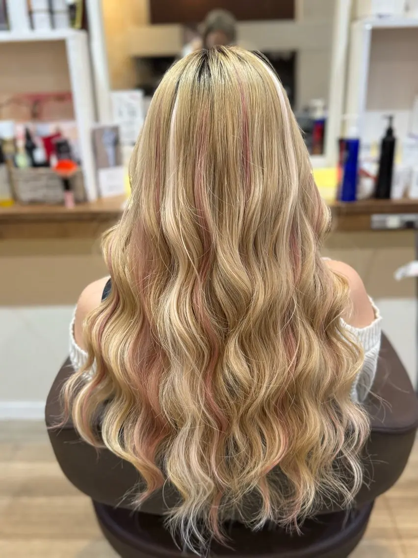 ロング エクステ エクステ 武原 虹音のヘアスタイル