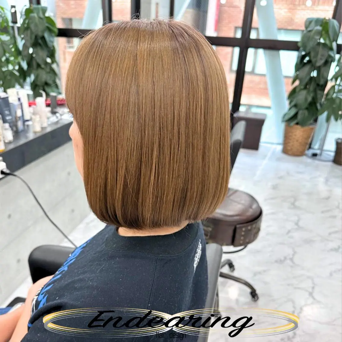 カラー ベージュカラー ブリーチ 透明感カラー ボブ ヘアカラー Endearing 銀座/YOKOのヘアスタイル