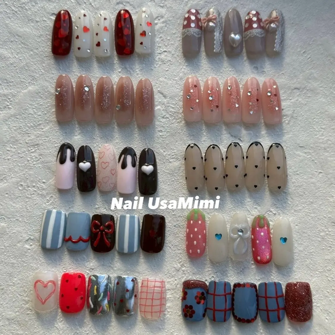ネイル アートネイル 本町NailUsaM imi MOMOKAのネイルデザイン