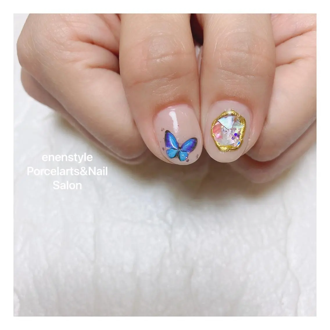 ショート ネイル ハンドネイル 🐾enen style 🐾のネイルデザイン