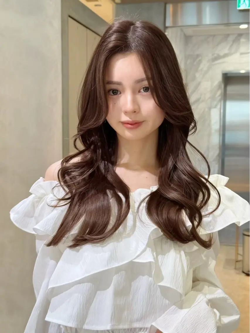 ロング カラー ヘアアレンジ ⭐️巻ける縮毛矯正/ レイヤー to-kiのヘアスタイル