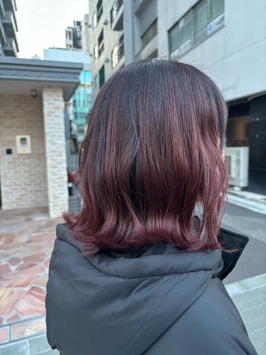 カラー ピンクカラー ママ美容師 MADOKA🧸🍯のヘアスタイル