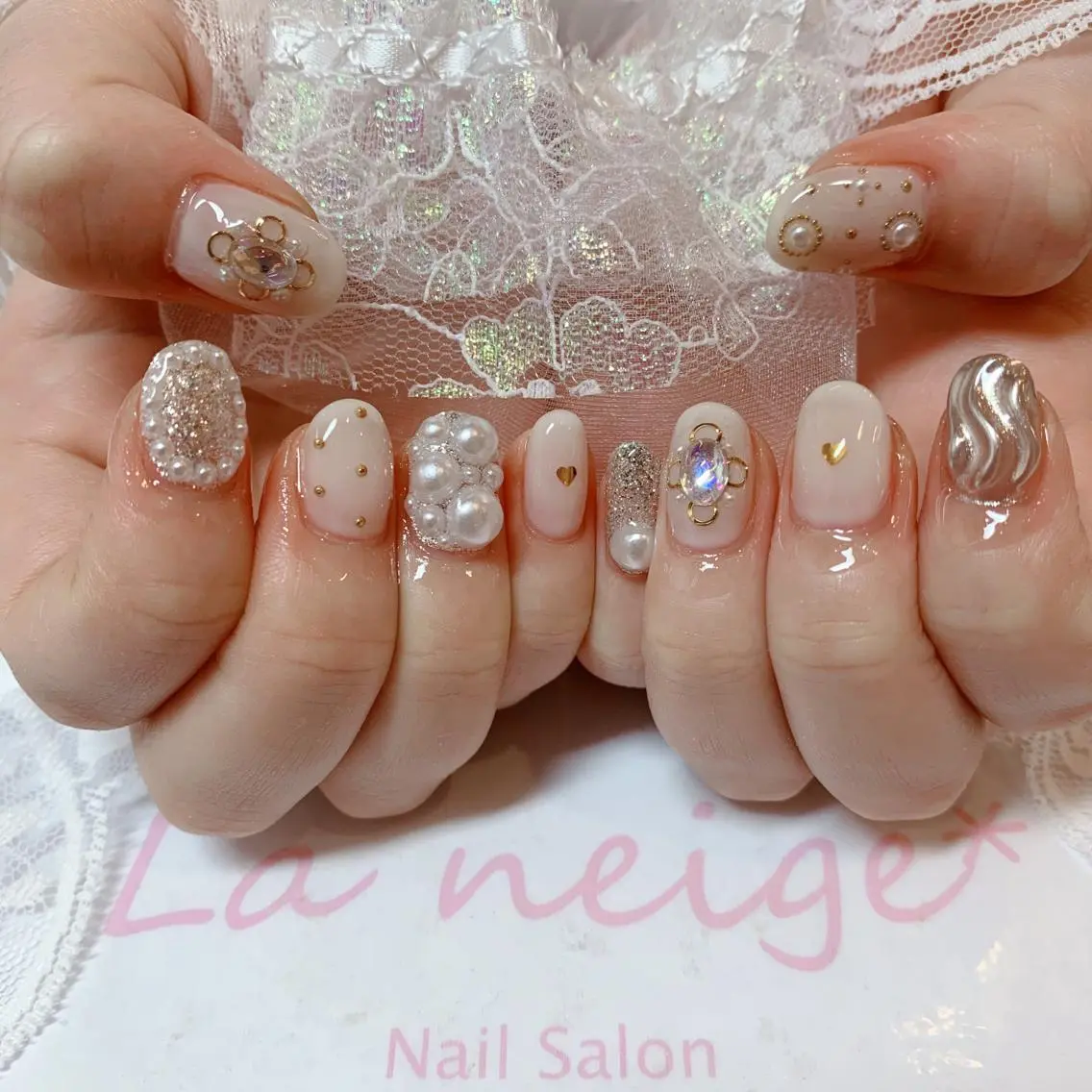 ネイル ハンドネイル La neige* yuki 🐩🌙のネイルデザイン