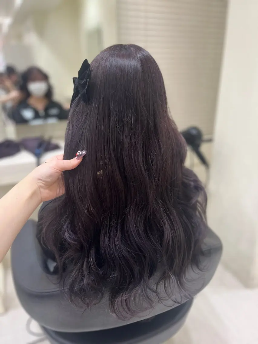 カラー ヘアカラー トリートメント ベージュ・ラベンダー カラー🎀りりのヘアスタイル