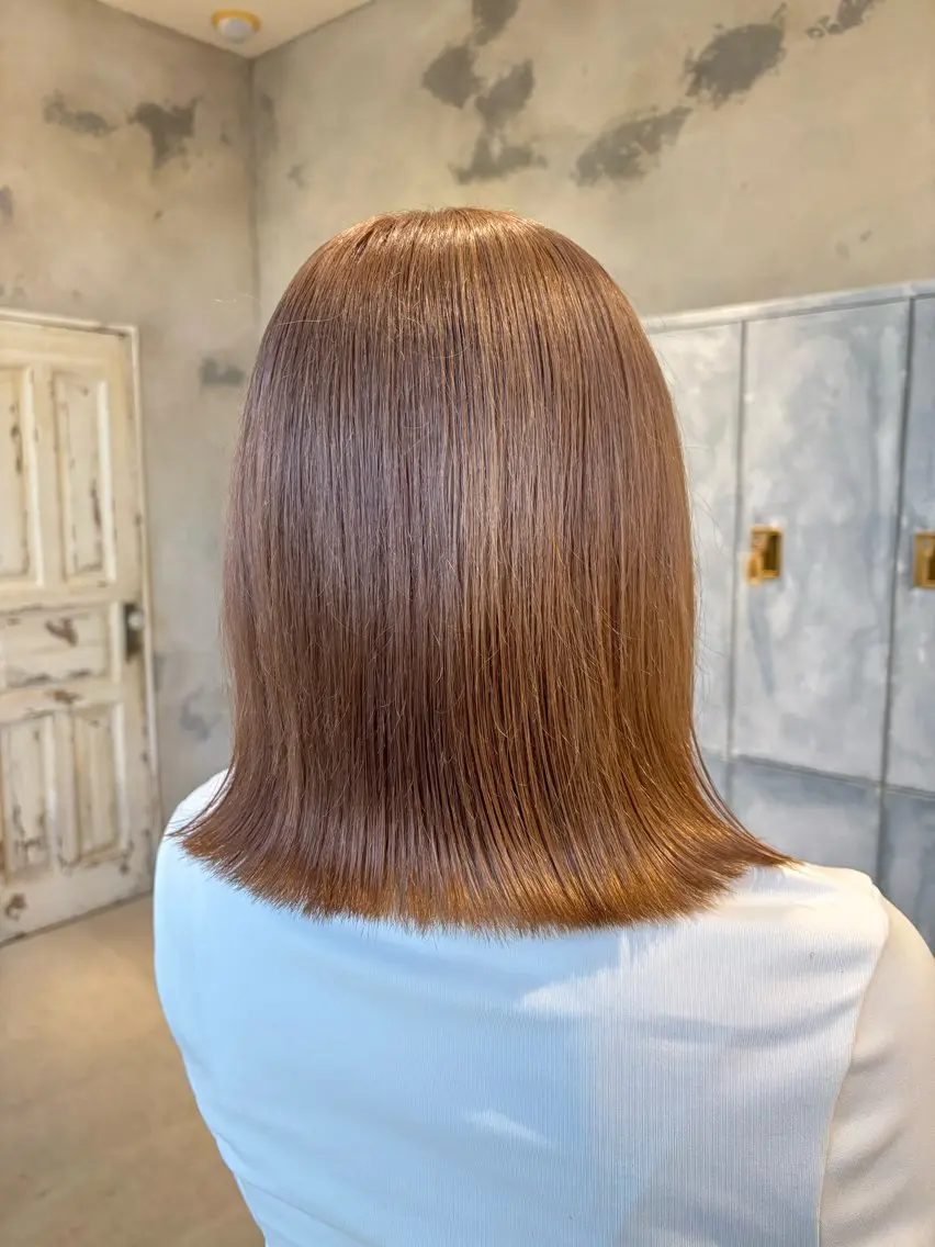 ミディアム ヘアカラー comeghead 琴音のヘアスタイル