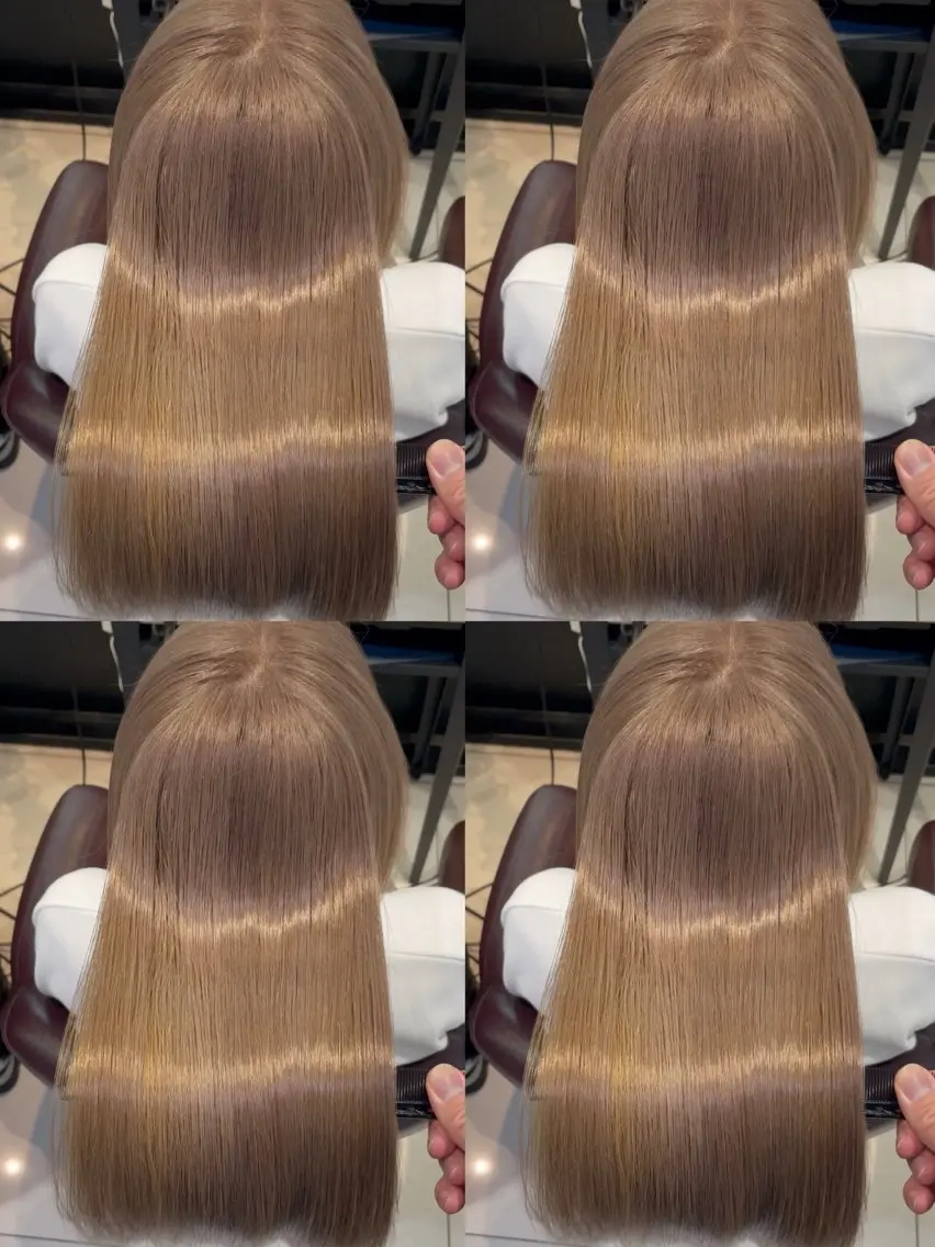 セミロング カラー ヘアカラー 🇰🇷失敗履歴再生 髪質改善七星🇰🇷のヘアスタイル