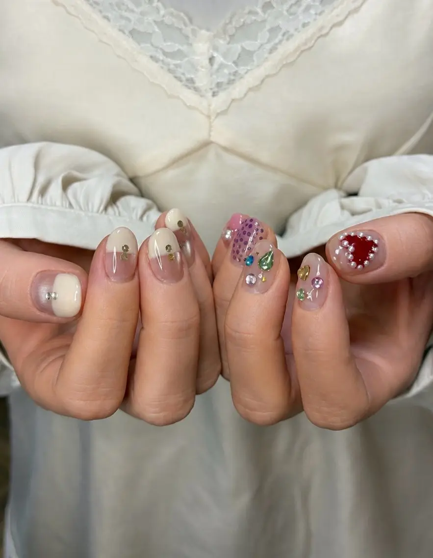 ネイル ガーリー shiki_nail 🪐のネイルデザイン