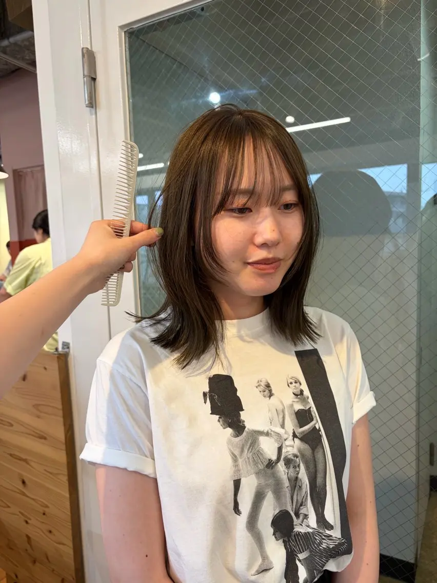ミディアム カラー カット ヘアカラー ❕マンツーマン施術❕ 🍊Moemiのヘアスタイル