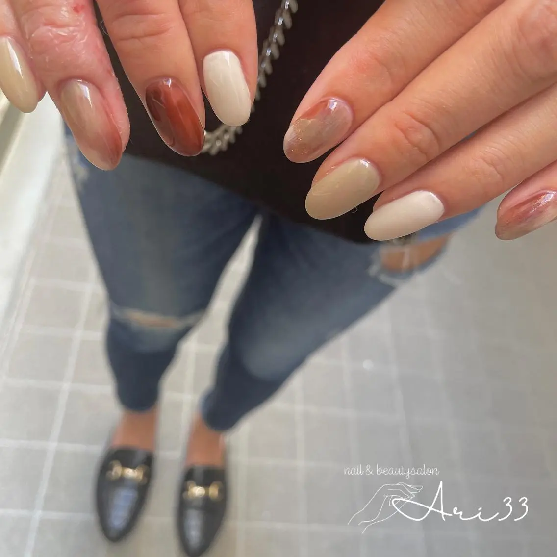 ネイル ハンドネイル プライベートサロン Ari33nailのネイルデザイン