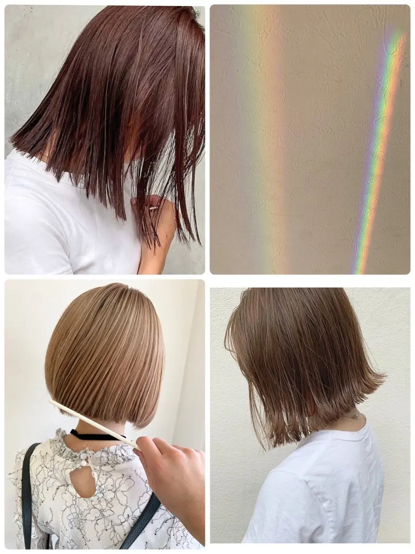カット+ブリーチ+カラー+トリートメントの写真