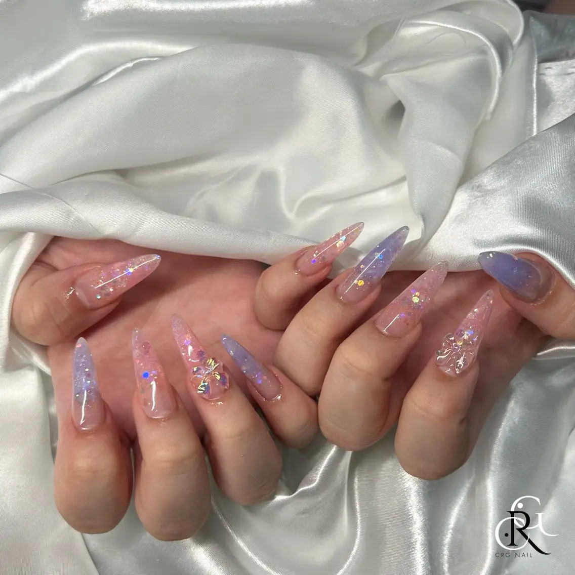 ロング ハンドネイル 美フォルムスカルプ✨ RENAのネイルデザイン