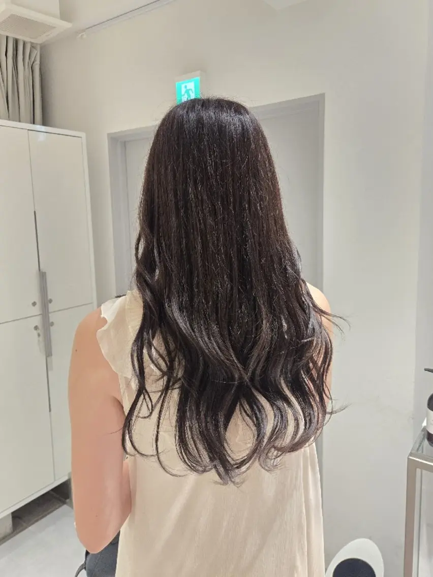 ロング カラー ヘアカラー natural hair 🌿あかりのヘアスタイル