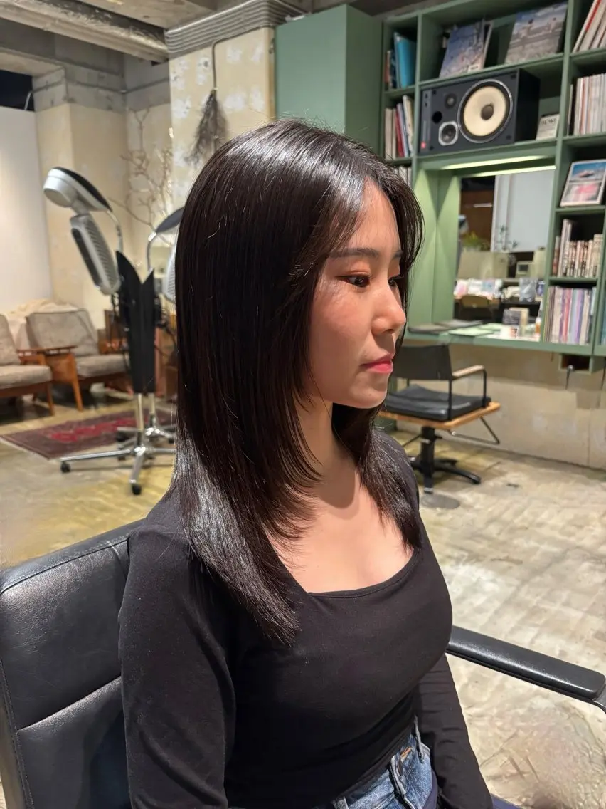 ミディアム カット ヘアカラー 🐈アヤノ/レイヤー /ハッシュカット🐈のヘアスタイル