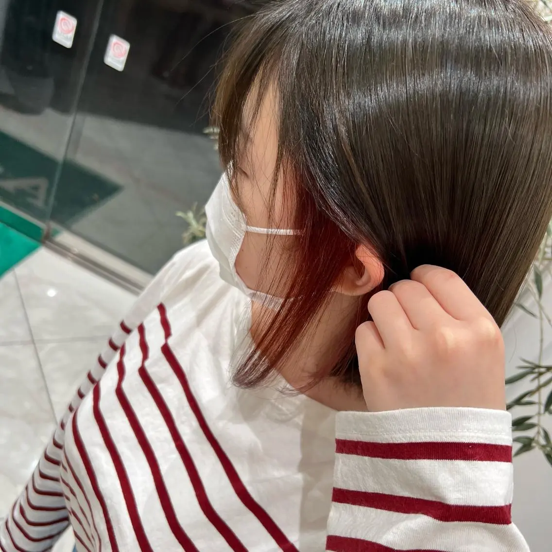 ショート カラー ヘアアレンジ 小白井 由美のヘアスタイル