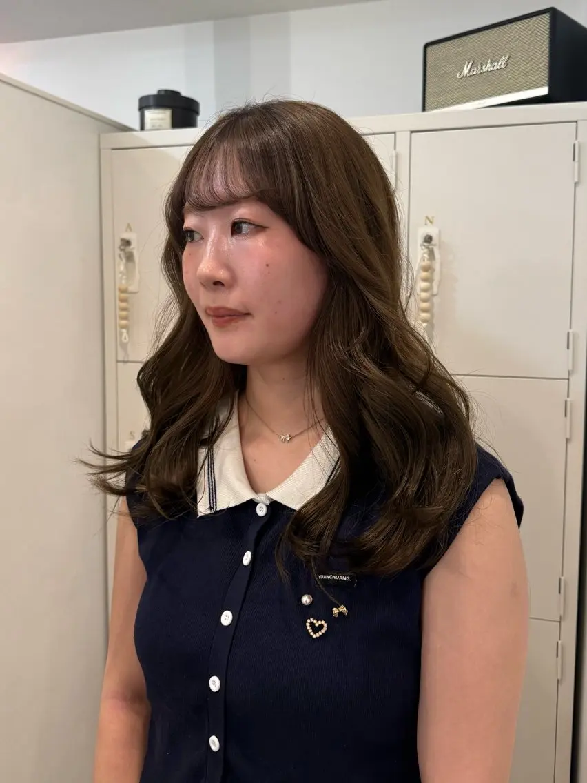 セミロング カラー ベージュカラー カット ヘアカラー yutaka/透明感 カラー/髪質改善🤎のヘアスタイル