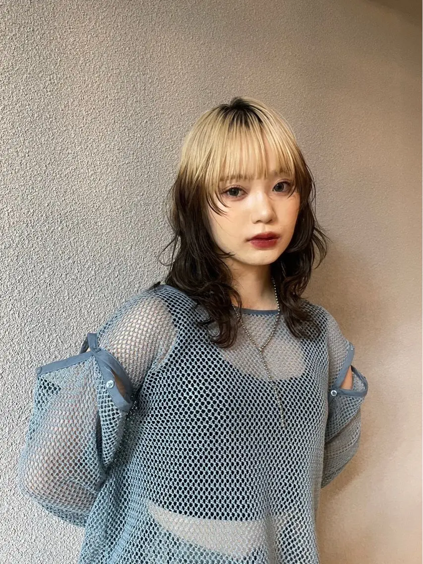 ミディアム カラー 和田 有生のヘアスタイル