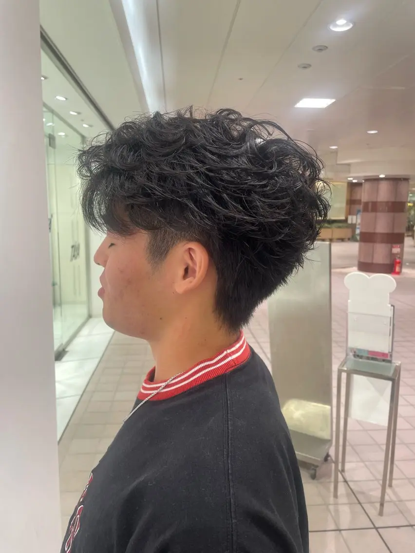 ショート パーマ メンズ カット パーマ 【千葉駅南口歩1分】 MAKAのヘアスタイル