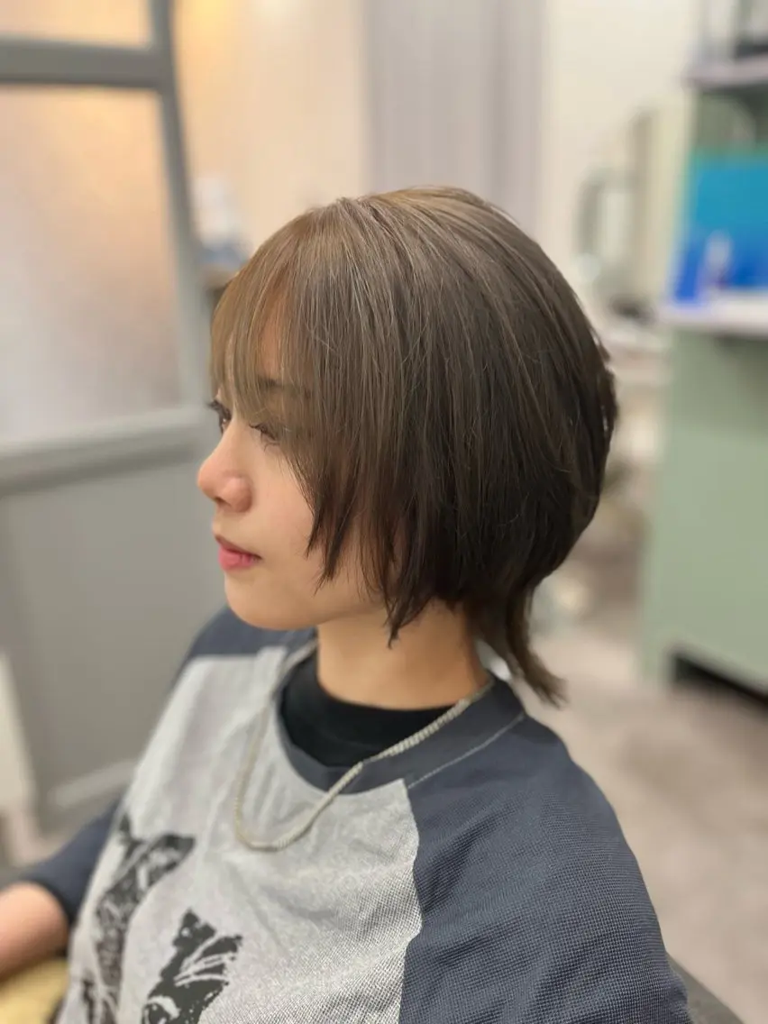 ショート カラー カット ヘアカラー 下野 悠也のヘアスタイル