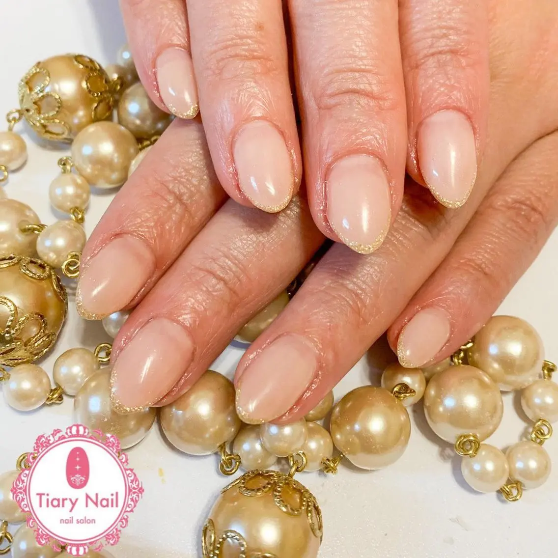 ネイル 桜ネイル クリアネイル フットネイル ジェルネイル キラキラネイル 💗🪽Tiary Nail🪽💗のネイルデザイン