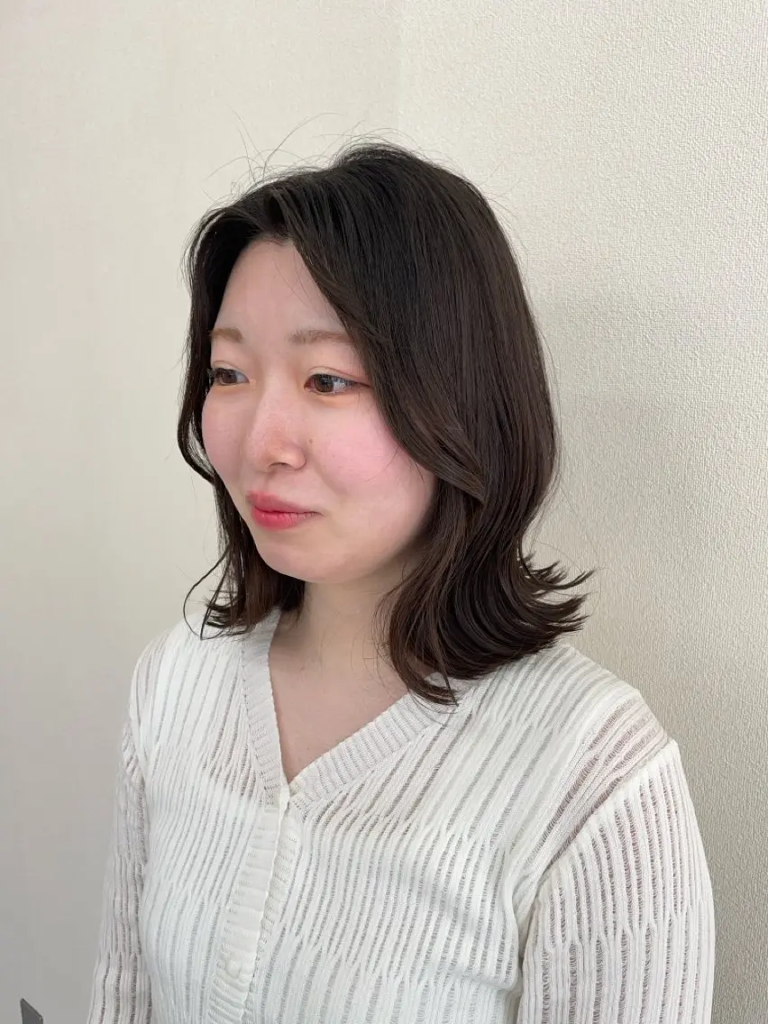 ミディアム カラー ヘアアレンジ くびれヘア ヘアセット 💖ダブルカラー/ ヘアセット/晴香💖のヘアスタイル