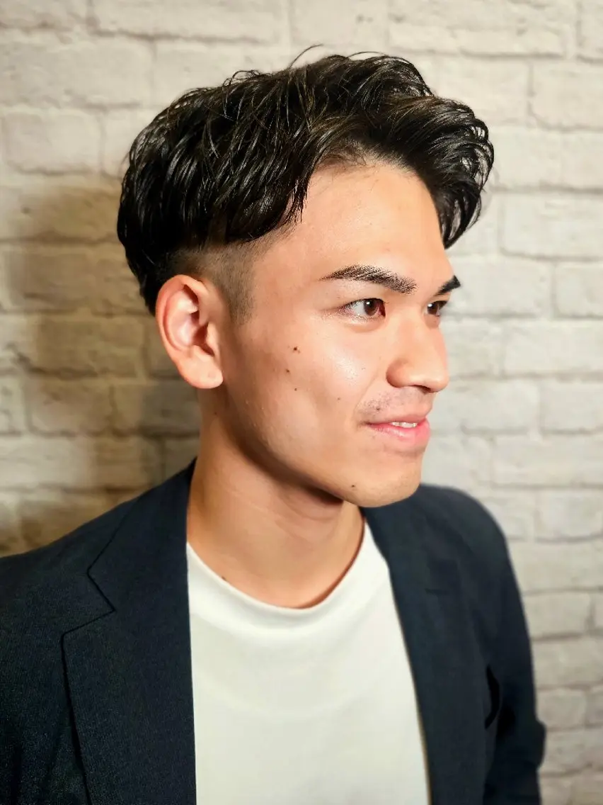 ショート パーマ メンズ カット パーマ 💈メンズカット 💈鈴木将希のヘアスタイル
